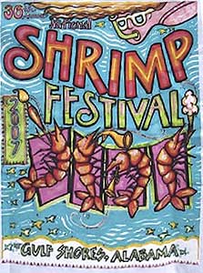 shrimp festival poster shirt