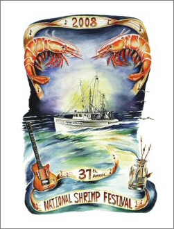 2008 Shrimp Fest Poster